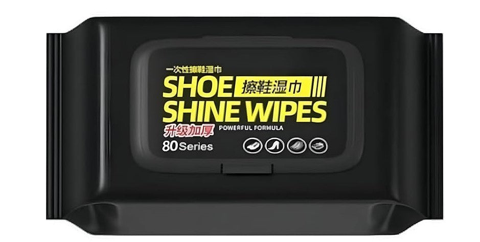 Shoe Shine Wipes – 80 Counts Powerful Cleaning Formula for All Shoe Types