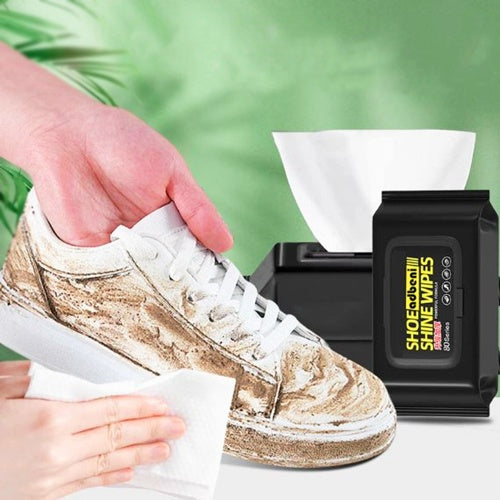 Shoe Shine Wipes – 80 Counts Powerful Cleaning Formula for All Shoe Types